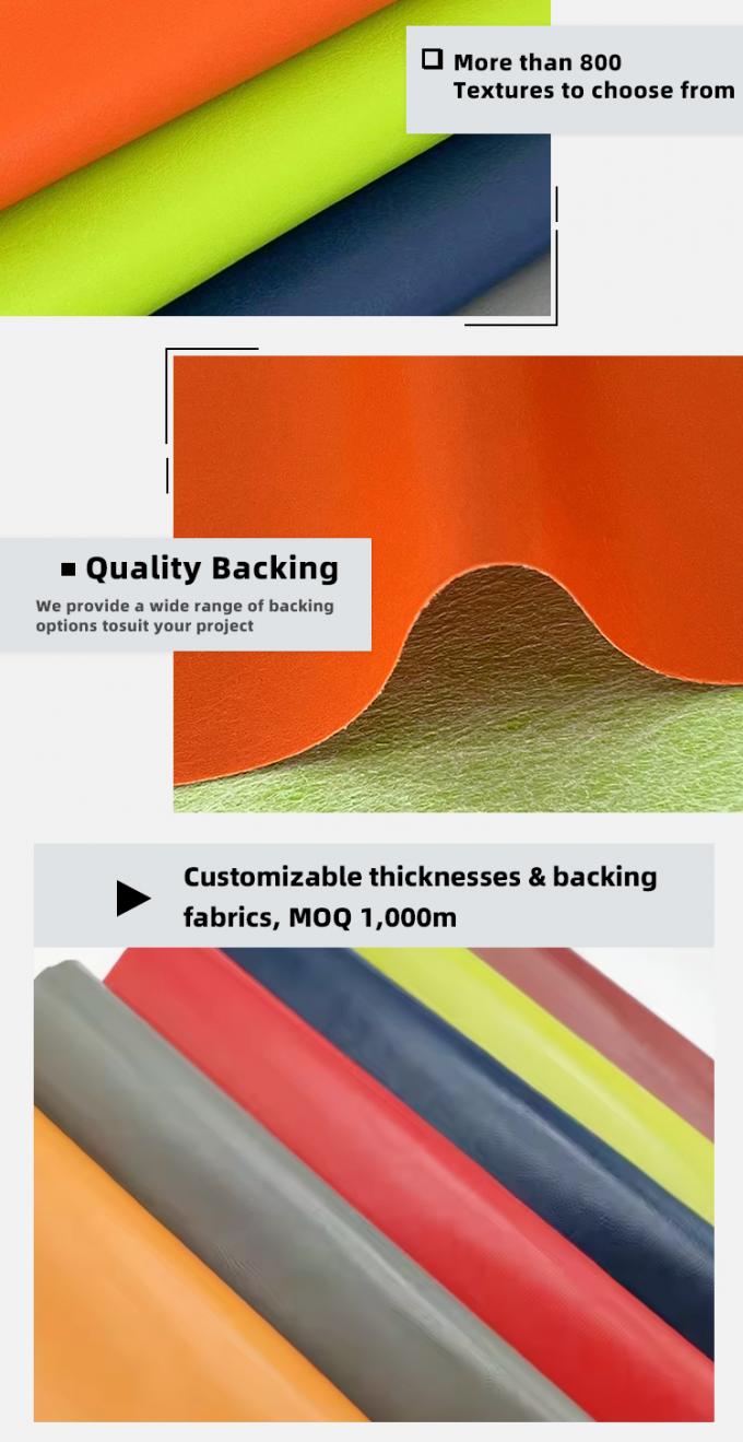 Pvc R64 Grain Synthetic Leather Wallet Case Shoes Notebook Leather Fabric 5