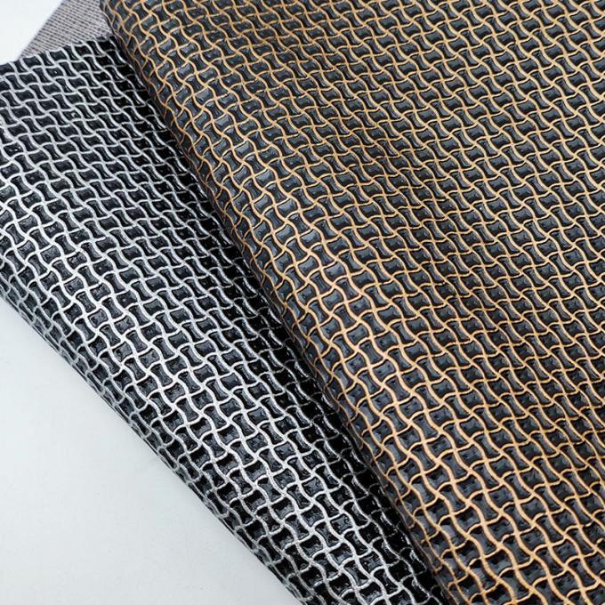 PVC Golden Silk Wire Grain Geometric Pattern Synthetic Artificial Leather Shoes Bags Notebook Decorate Placemat Leather Fabric 6