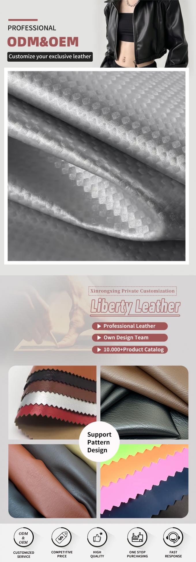 Elastic PU Carbon Fiber Straw Mat Grain Synthetic Leather for Clothing Bags Earphone Sleeve Box Faux Leather Fabric 4