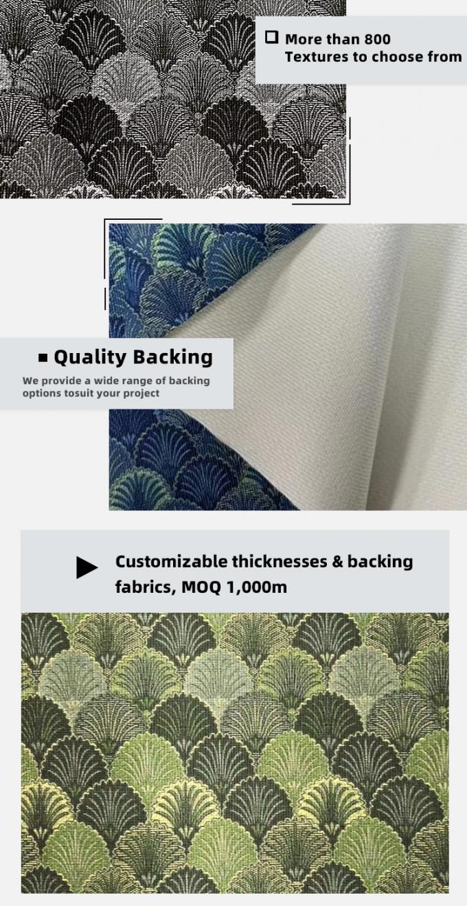 PVC Peacock Flower Printed Synthetic Artificial Leather Fabric for Bag Packaging Notebook Phone Shell & Sofa Use 5