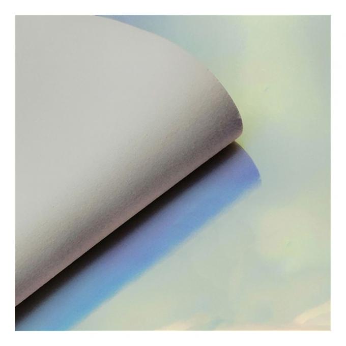 Rainbow Pu Holographic Metallic Colorful Mirror Leather Synthetic Artificial Faux Shoes Case Handbag Notebook Leather Fabric 12