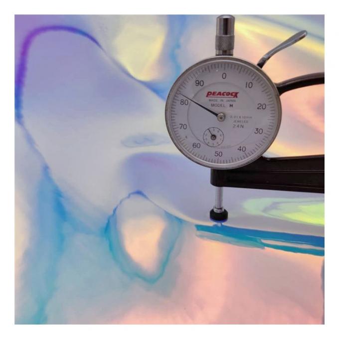 Rainbow Pu Holographic Metallic Colorful Mirror Leather Synthetic Artificial Faux Shoes Case Handbag Notebook Leather Fabric 10