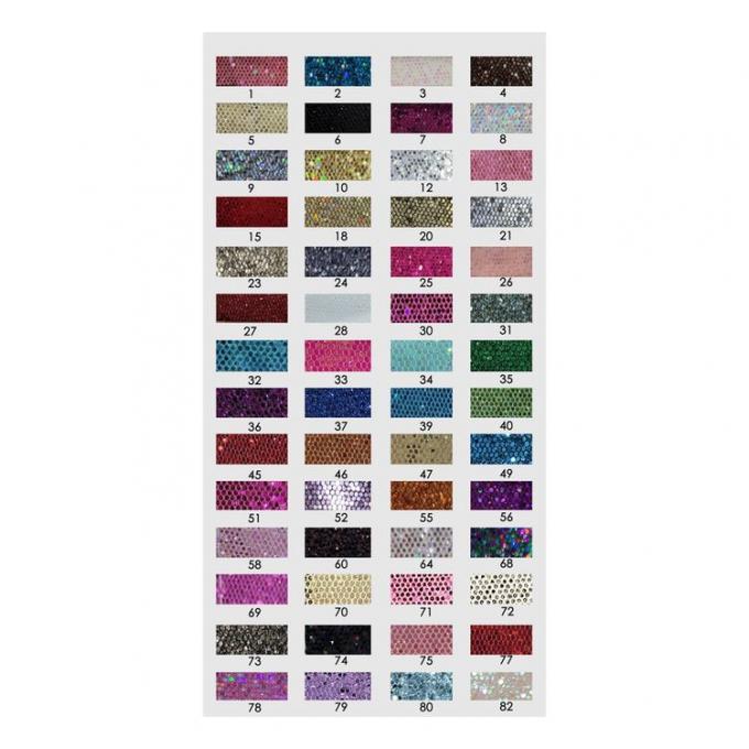 Wholesale Mesh Glitter Fabric Synthetic Artificial Faux Leather Shoes Phone Shell Vanity Case Handbag Notebook Leather Fabric 20