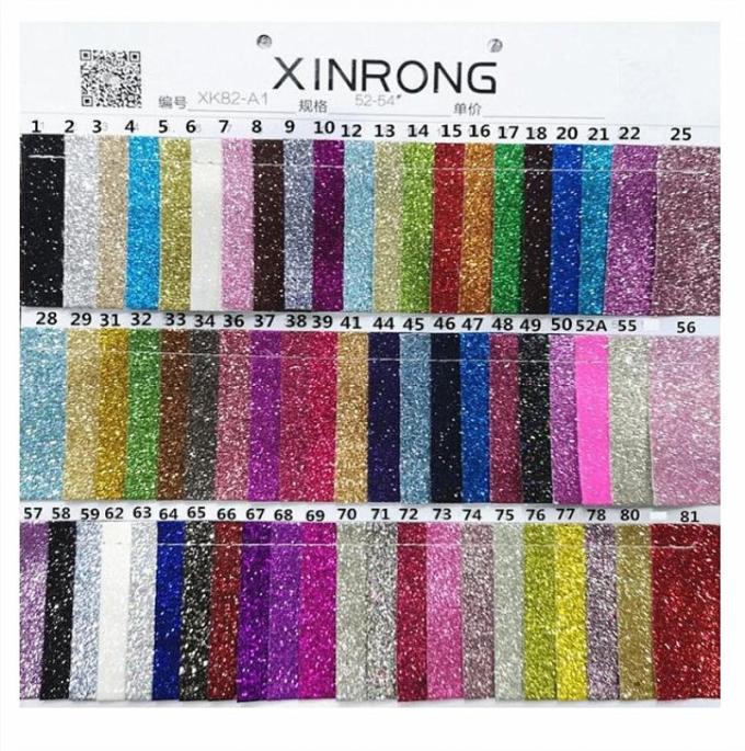 Wholesale PU Glitter Powder Grain Synthetic Leather Wallet Case Shoes Notebook Leather Fabric 11