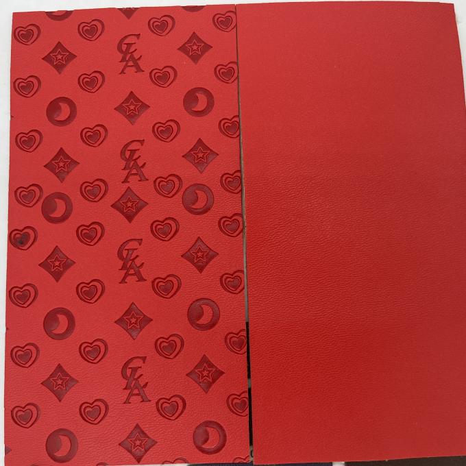 PU Pressed Synthetic Leather for Shoe Bag Package Table Mat Synthetic Faux Leather Fabric 6