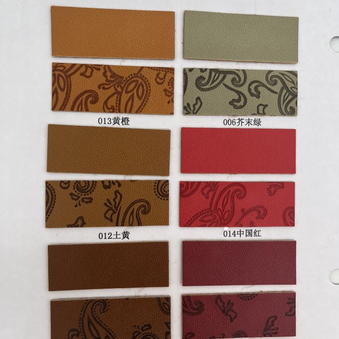 PU Pressed Synthetic Leather for Shoe Bag Package Table Mat Synthetic Faux Leather Fabric 12